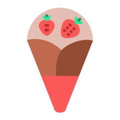 Vector Design Crepe Icon Style