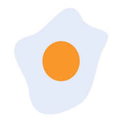 Vector Design Fried Egg Icon Style