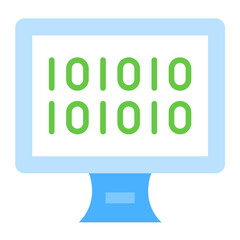 Vector Design Binary Icon Style
