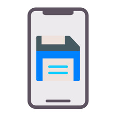 Fototapeta premium Vector Design Mobile Save Icon Style