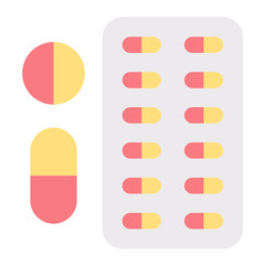 Vector Design Pills Icon Style
