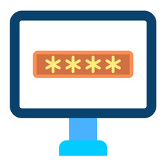Vector Design Password Icon Style