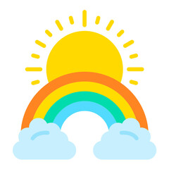 Vector Design Rainbow Icon Style