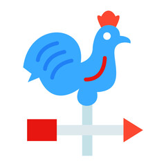 Vector Design Weathercock Icon Style