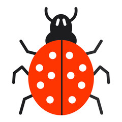 Vector Design Ladybug Icon Style