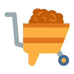 Vector Design Wheelbarrow Icon Style