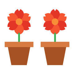 Vector Design Flowers Icon Style