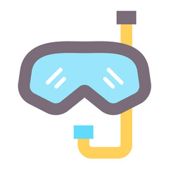 Vector Design Diving Mask Icon Style