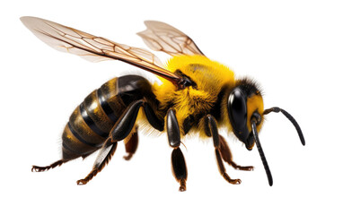 Australian Carpenter Bee Species on transparent background
