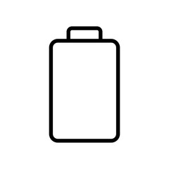 Battery line icon vector