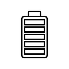 Battery line icon vector