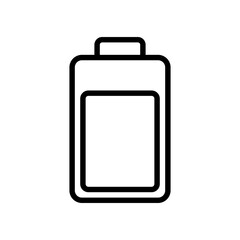 Battery line icon vector