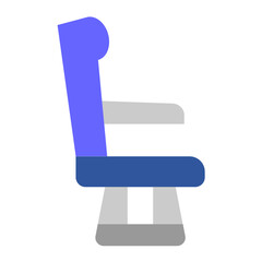 Airplane Seat Icon Style