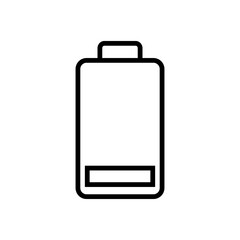 Battery line icon vector