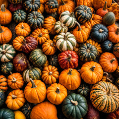 colorful pumpkins