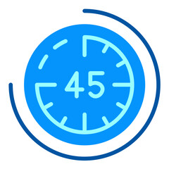 45 Minutes Icon Style