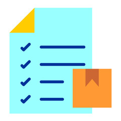 Fototapeta premium Delivery Note Icon Style
