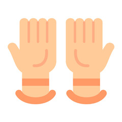 Gloves Icon Style