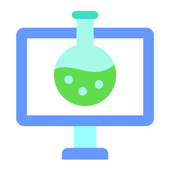 Online Chemistry Icon Style