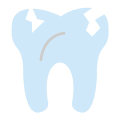 Broken Tooth Icon Style