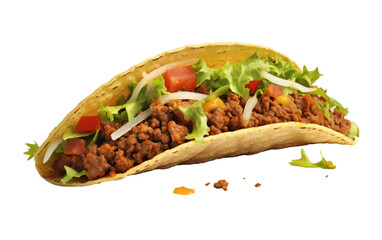 Mexican Beef Taco Night on transparent background