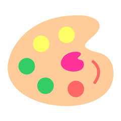 Fototapeta premium Color Palette Icon Style