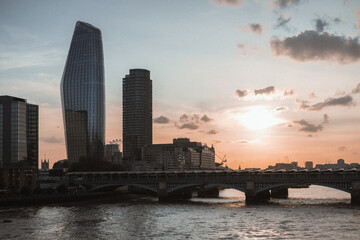 Fototapeta na wymiar Sunset in London