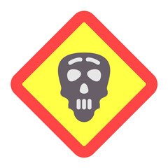 Danger Sign Icon Style