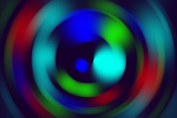 Blurred multicolor abstract Radial Twirl Background for modern advertising graphics and website illustration