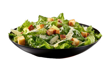 The History of Caesar Salad on transparent background