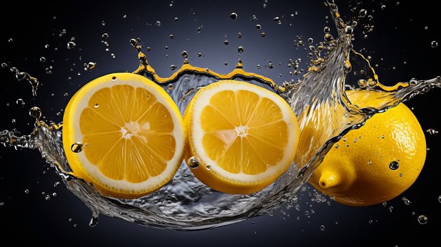 Colorful Show Of Lemons In Advertise