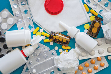 Respirator, nasal sprays, used paper nozzles