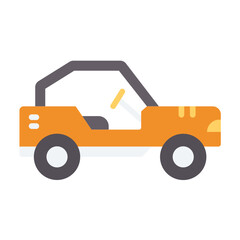 Buggy Car Icon Style