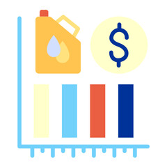 Oil Stock Market Icon Style