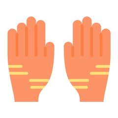 Electrician Gloves Icon Style