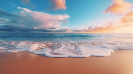 Fototapeta na wymiar beach and sea generated by AI