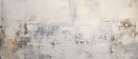 a white painterly background with grey paint, gravure printing, distressed surfaces, subtle color gradations, boldly textured surfaces, industrial elements, ceramic, traditional composition