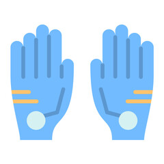 Wired Gloves Icon Style