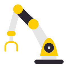 Robotic Arm Icon Style