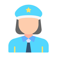 Lady Police Icon Style