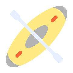 Canoeing Icon Style