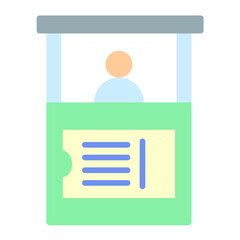 Ticket Counter Icon Style