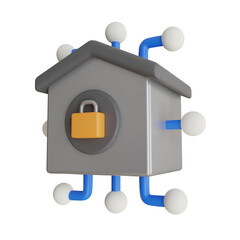 Home Security 3d illustration