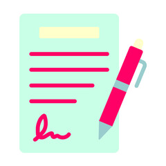 Contract Agreement Icon Style