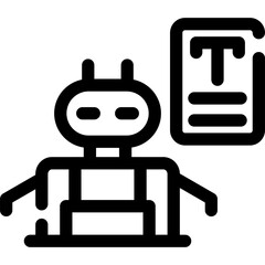 Bots Copywriting Icon