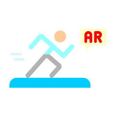Ar Running Game Icon Style