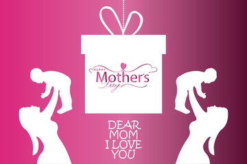 Happy Mother's Day. banner, Greeting card, poster