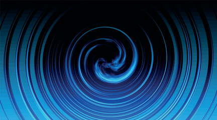 Abstract background with swirling blue spiral