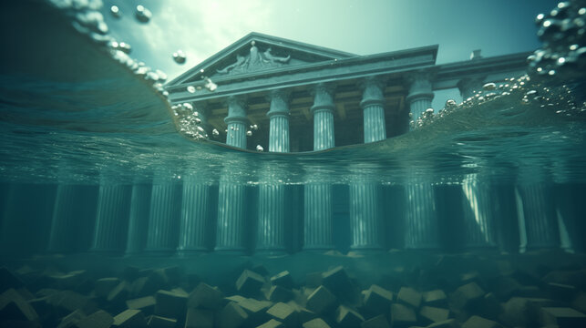 Choices from the past catch up to a fictional banking juggernaut as bad investments leave it struggling and underwater