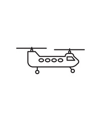 army helicopter line icon, vector best line icon.